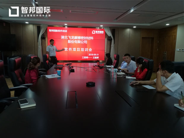 湖北飞龙摩擦密封材料股份有限公司智邦国际ERP系统实施现场