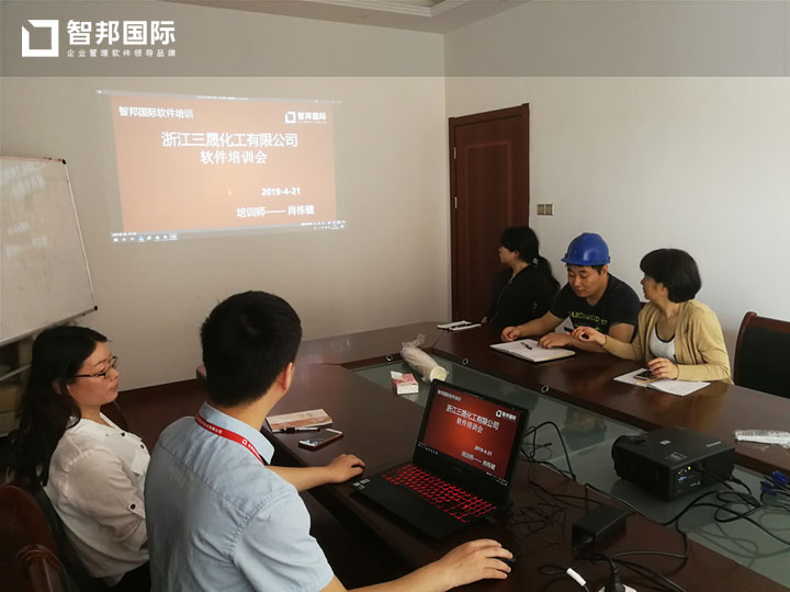 浙江三晟化工有限公司智邦国际ERP系统实施现场